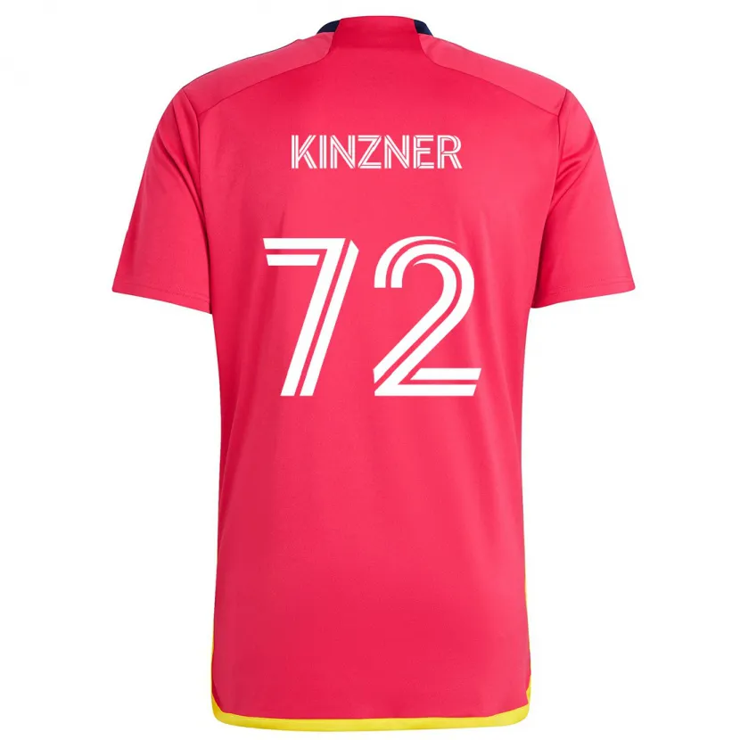 Danxen Dětské Eric Kinzner #72 Červená Modrá Domů Hráčské Dresy 2024/25 Dres