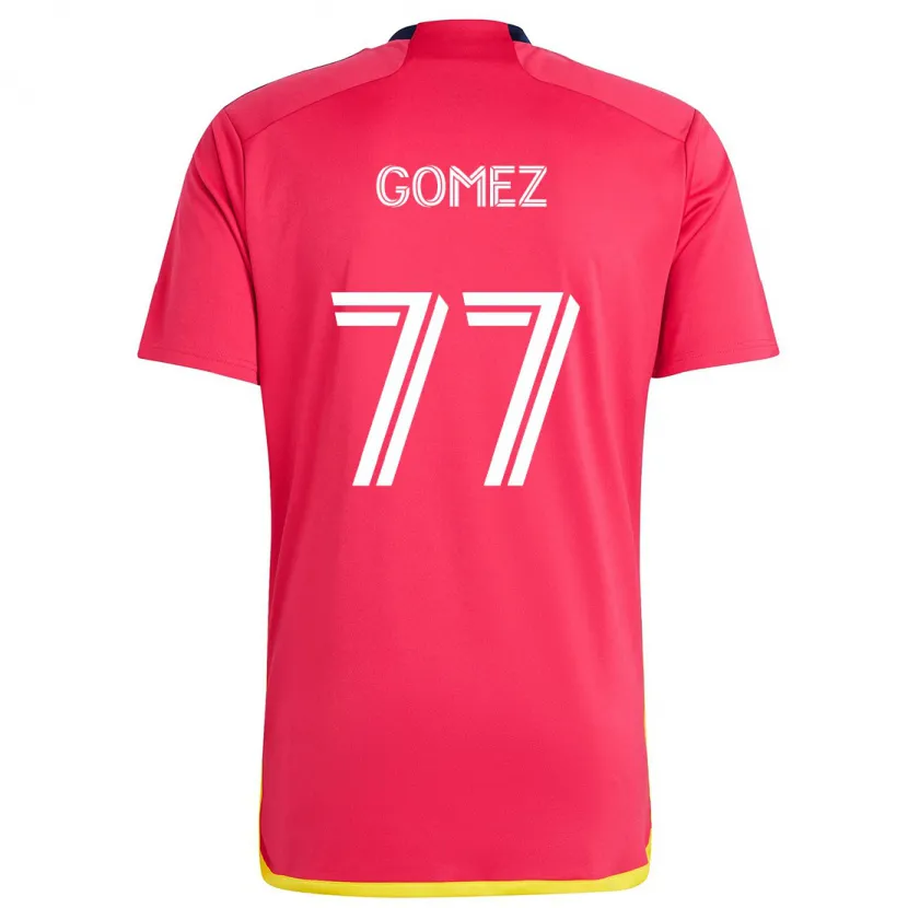 Danxen Dětské Sam Gomez #77 Červená Modrá Domů Hráčské Dresy 2024/25 Dres