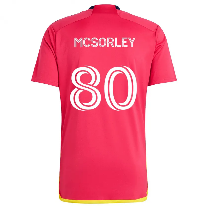 Danxen Dětské Brendan Mcsorley #80 Červená Modrá Domů Hráčské Dresy 2024/25 Dres