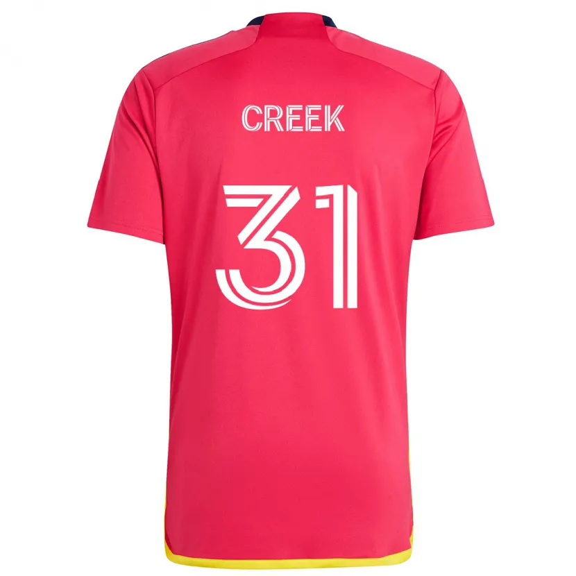 Danxen Dětské Michael Creek #31 Červená Modrá Domů Hráčské Dresy 2024/25 Dres