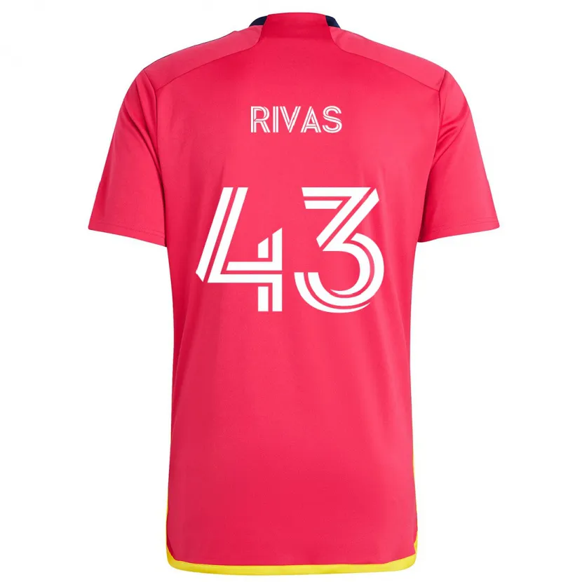 Danxen Dětské Sergio Rivas #43 Červená Modrá Domů Hráčské Dresy 2024/25 Dres