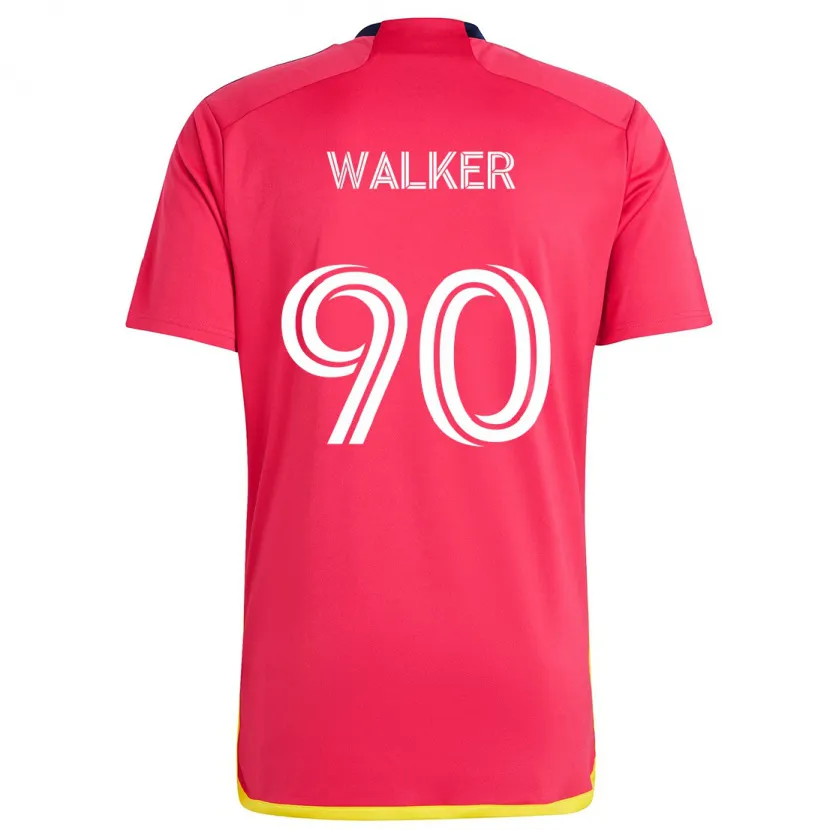 Danxen Dětské Eric Walker #90 Červená Modrá Domů Hráčské Dresy 2024/25 Dres