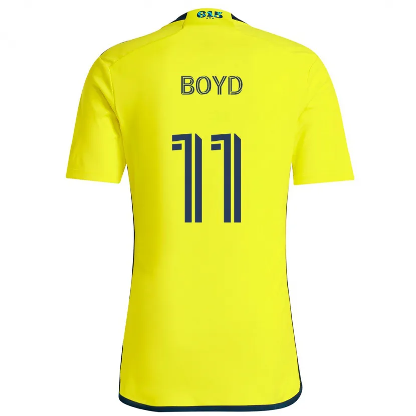 Danxen Dětské Tyler Boyd #11 Žlutá Modrá Domů Hráčské Dresy 2024/25 Dres