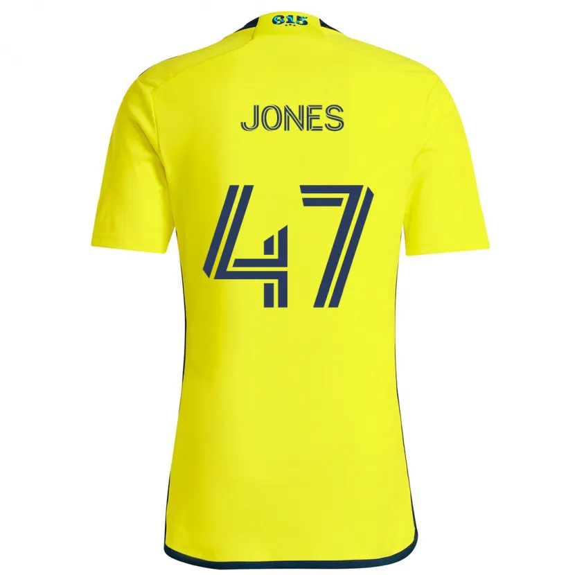 Danxen Dětské Isaiah Jones #47 Žlutá Modrá Domů Hráčské Dresy 2024/25 Dres