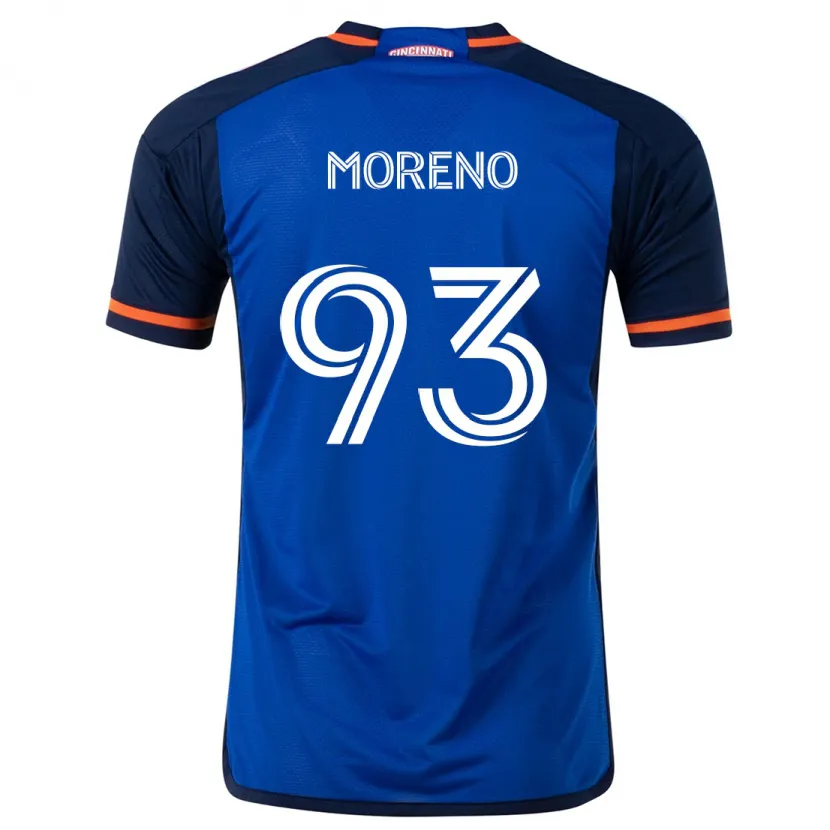 Danxen Dětské Júnior Moreno #93 Modrá Bílá Domů Hráčské Dresy 2024/25 Dres