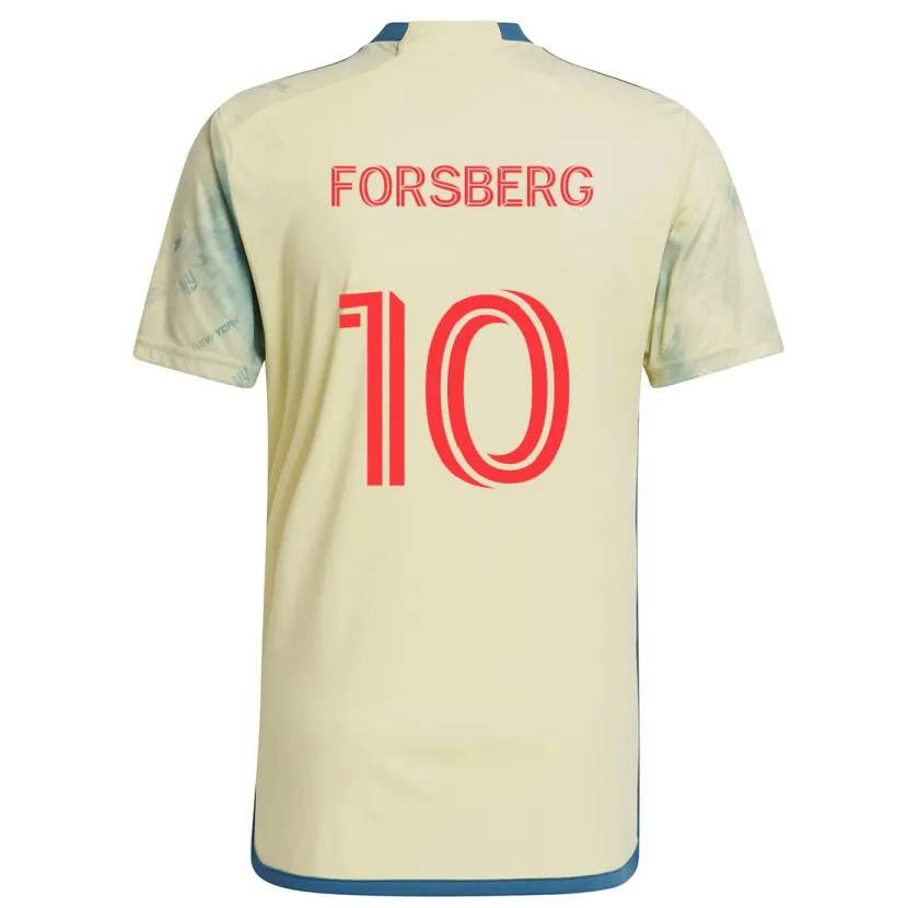 Danxen Dětské Emil Forsberg #10 Žlutá Červená Modrá Domů Hráčské Dresy 2024/25 Dres