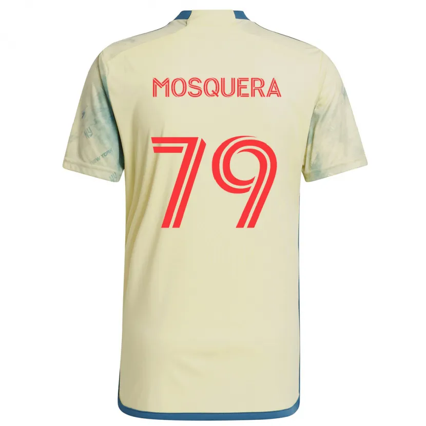 Danxen Dětské Rafael Mosquera #79 Žlutá Červená Modrá Domů Hráčské Dresy 2024/25 Dres