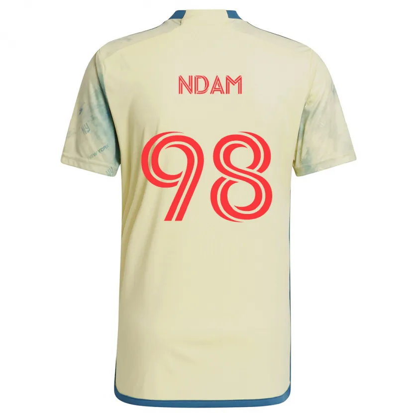 Danxen Dětské Hassan Ndam #98 Žlutá Červená Modrá Domů Hráčské Dresy 2024/25 Dres