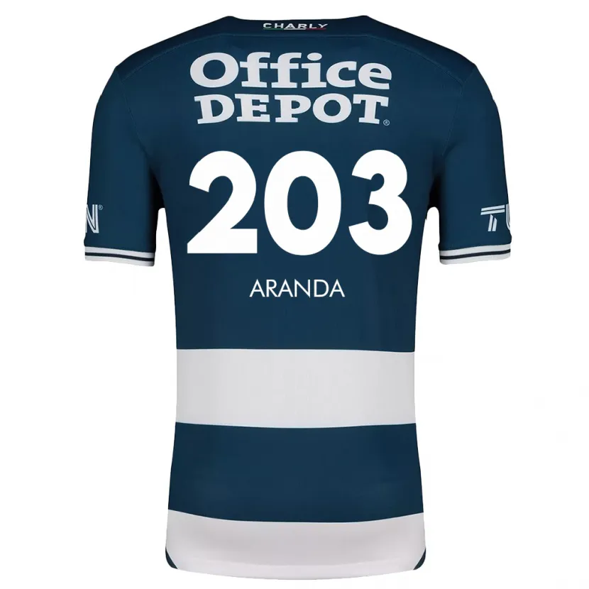 Danxen Dětské Juan Aranda #203 Modrá Bílá Domů Hráčské Dresy 2024/25 Dres