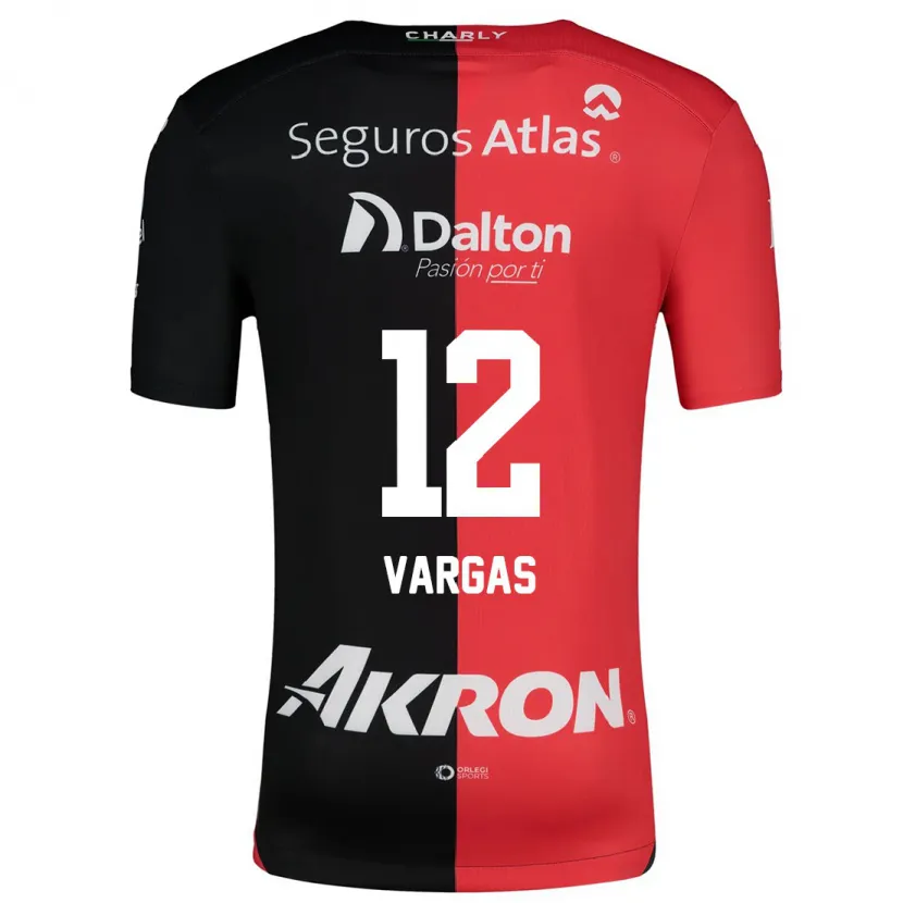 Danxen Dětské Camilo Vargas #12 Červená Černá Domů Hráčské Dresy 2024/25 Dres