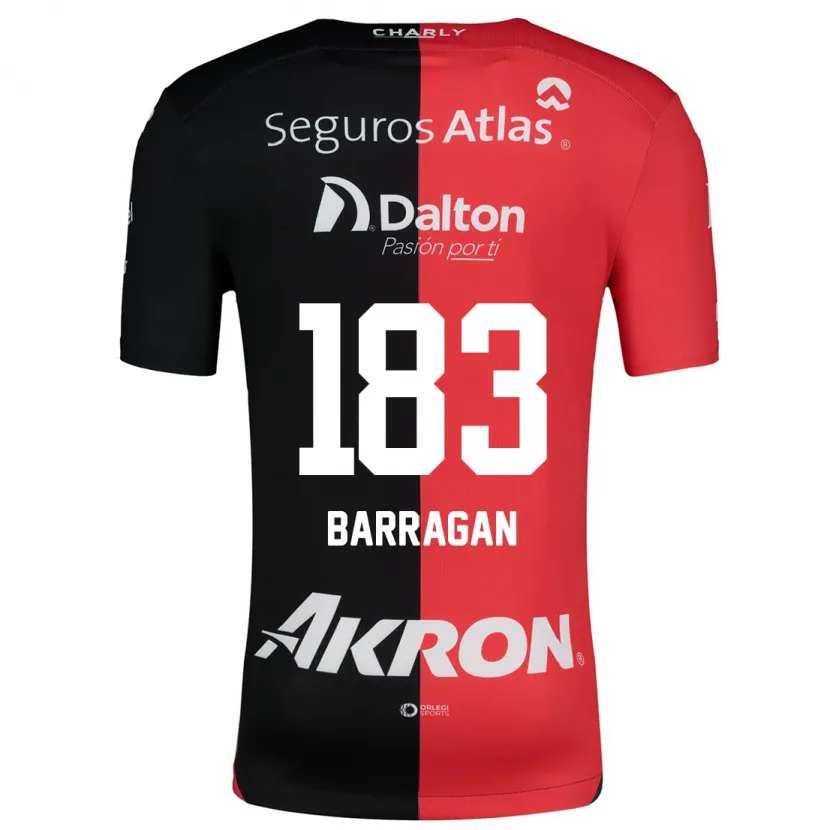 Danxen Dětské Roberto Barragán #183 Červená Černá Domů Hráčské Dresy 2024/25 Dres