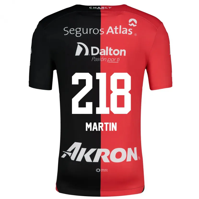 Danxen Dětské Jorge San Martín #218 Červená Černá Domů Hráčské Dresy 2024/25 Dres