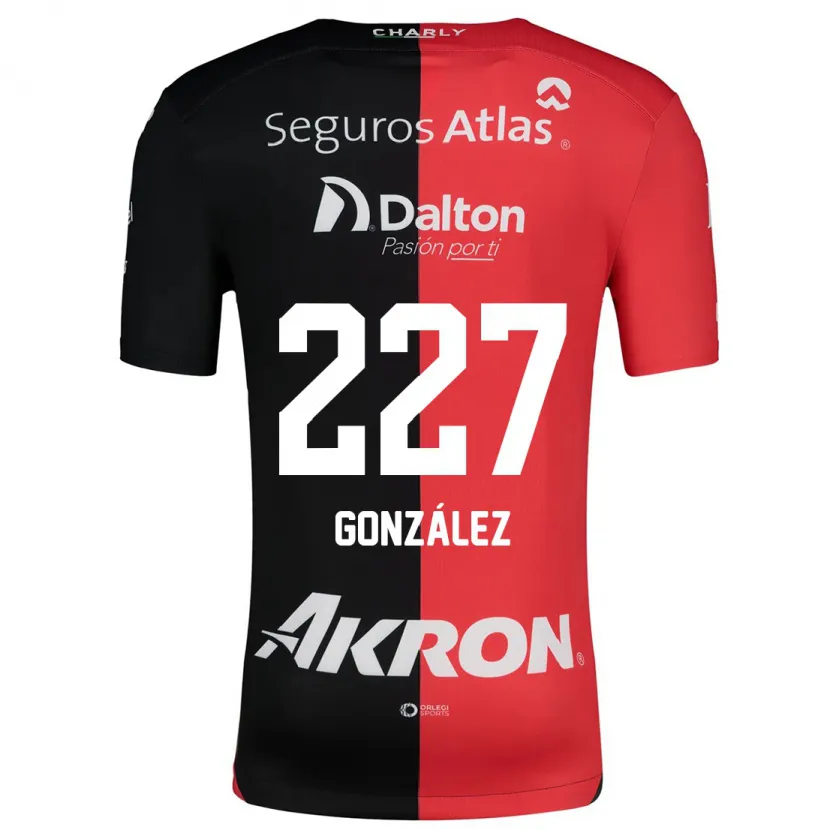 Danxen Dětské Rodolfo González #227 Červená Černá Domů Hráčské Dresy 2024/25 Dres