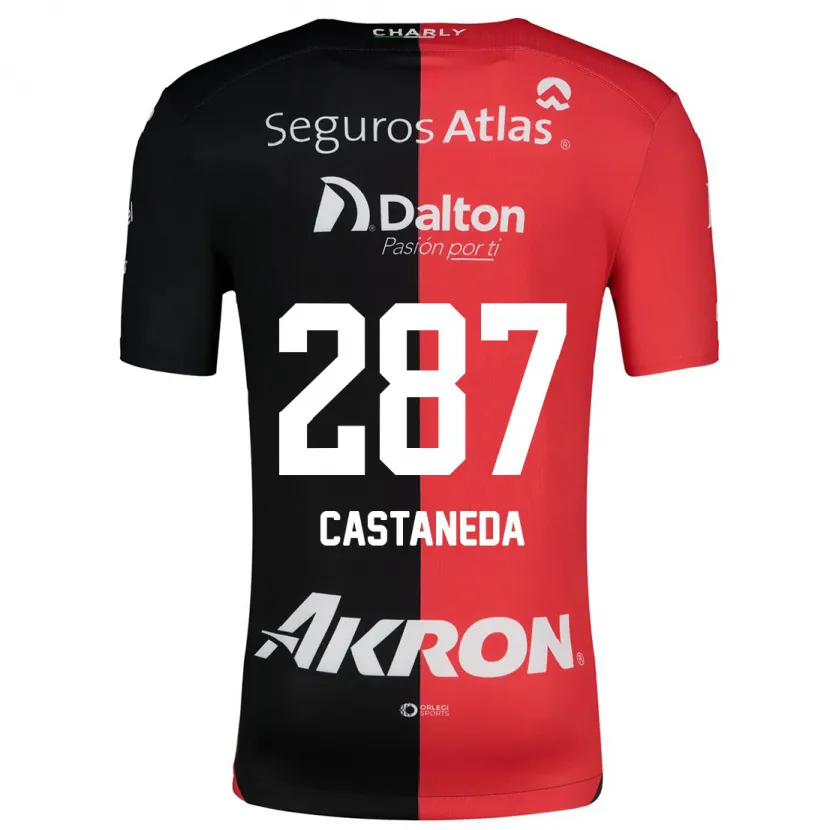 Danxen Dětské Mariano Castañeda #287 Červená Černá Domů Hráčské Dresy 2024/25 Dres