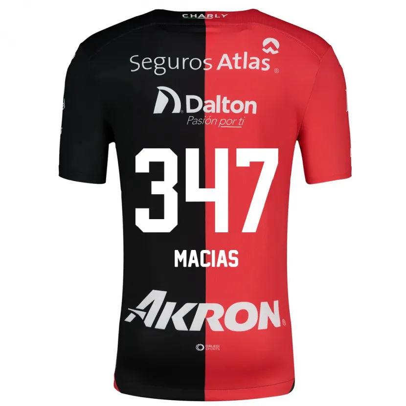 Danxen Dětské Ángel Macías #347 Červená Černá Domů Hráčské Dresy 2024/25 Dres