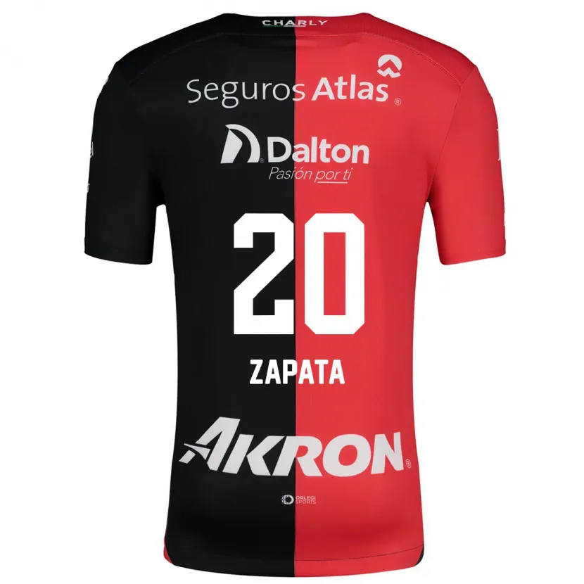 Danxen Dětské Juan Zapata #20 Červená Černá Domů Hráčské Dresy 2024/25 Dres