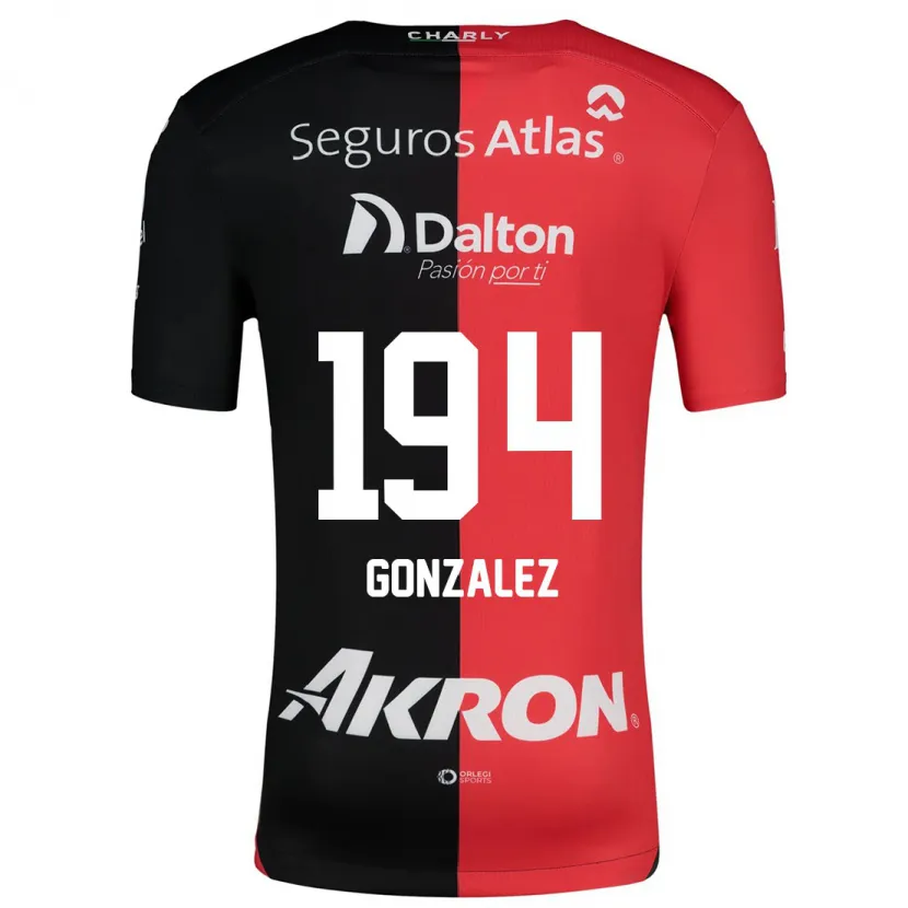 Danxen Dětské Andrés González #194 Červená Černá Domů Hráčské Dresy 2024/25 Dres