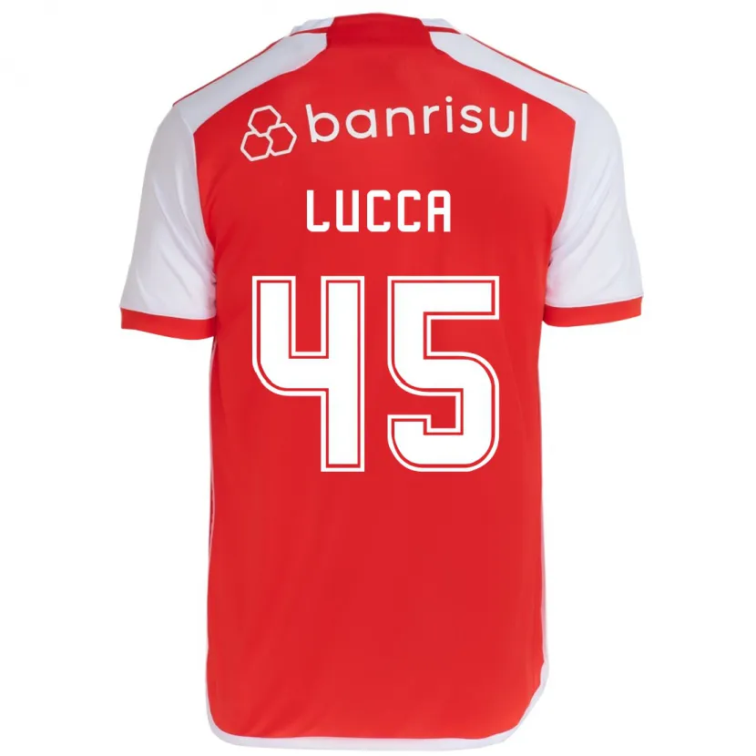 Danxen Dětské Lucca #45 Červená Bílá Domů Hráčské Dresy 2024/25 Dres