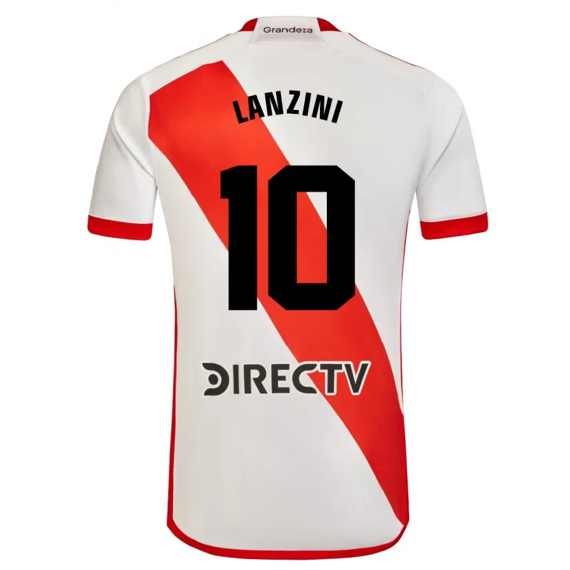 Danxen Dětské Manuel Lanzini #10 Bílá Červená Domů Hráčské Dresy 2024/25 Dres