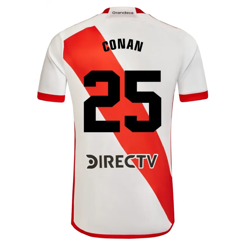 Danxen Dětské Conan Ledesma #25 Bílá Červená Domů Hráčské Dresy 2024/25 Dres