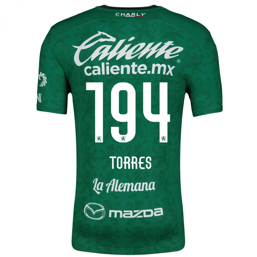 Danxen Dětské Erick Torres #194 Zelená Bílá Domů Hráčské Dresy 2024/25 Dres