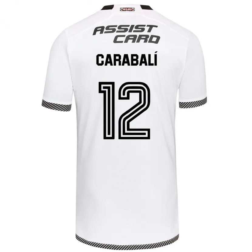 Danxen Dětské Omar Carabalí #12 Bílý Černý Domů Hráčské Dresy 2024/25 Dres