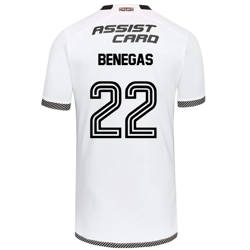 Danxen Dětské Leandro Benegas #22 Bílý Černý Domů Hráčské Dresy 2024/25 Dres