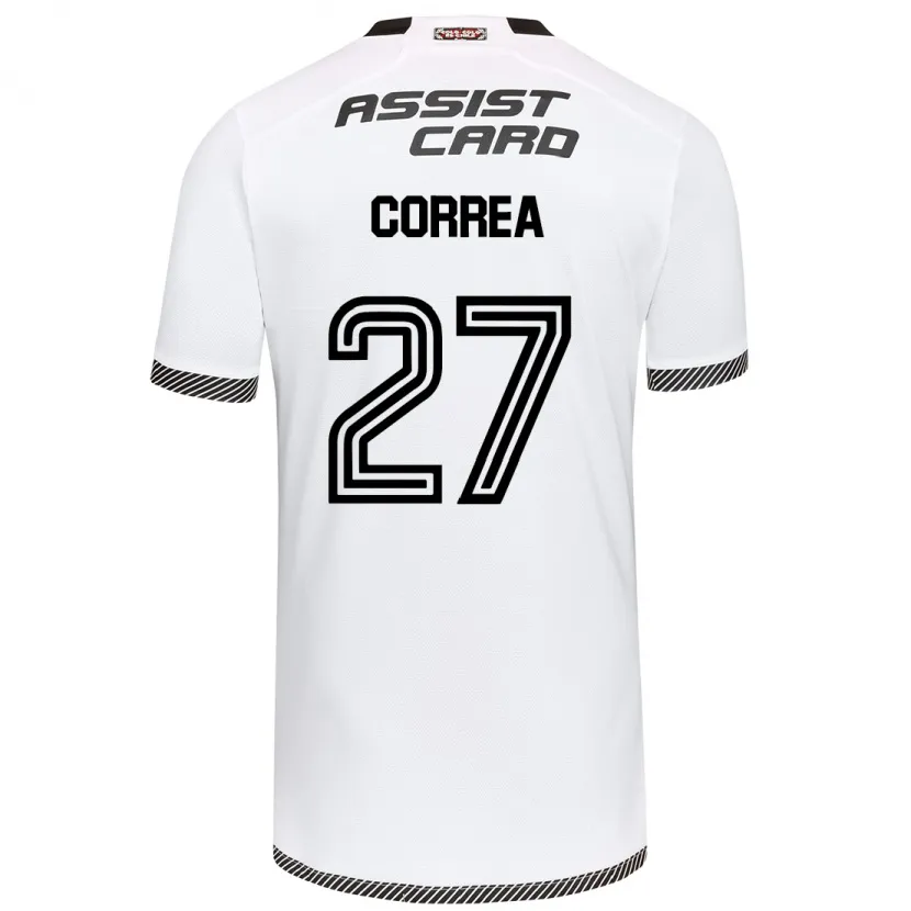 Danxen Dětské Javier Correa #27 Bílý Černý Domů Hráčské Dresy 2024/25 Dres