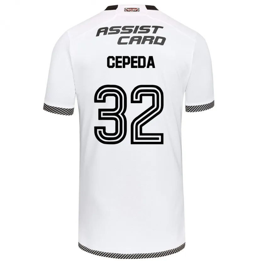 Danxen Dětské Lucas Cepeda #32 Bílý Černý Domů Hráčské Dresy 2024/25 Dres