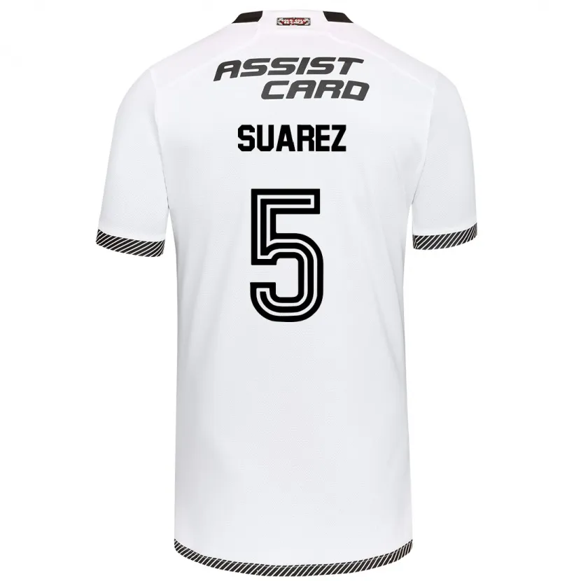 Danxen Dětské Nicolás Suarez #5 Bílý Černý Domů Hráčské Dresy 2024/25 Dres