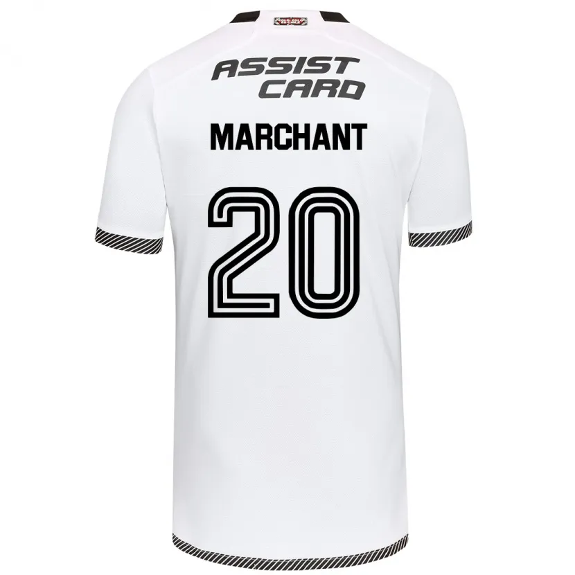 Danxen Dětské Francisco Marchant #20 Bílý Černý Domů Hráčské Dresy 2024/25 Dres