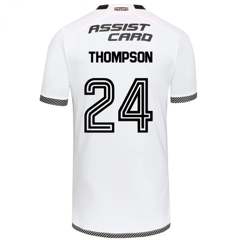 Danxen Dětské Jordhy Thompson #24 Bílý Černý Domů Hráčské Dresy 2024/25 Dres