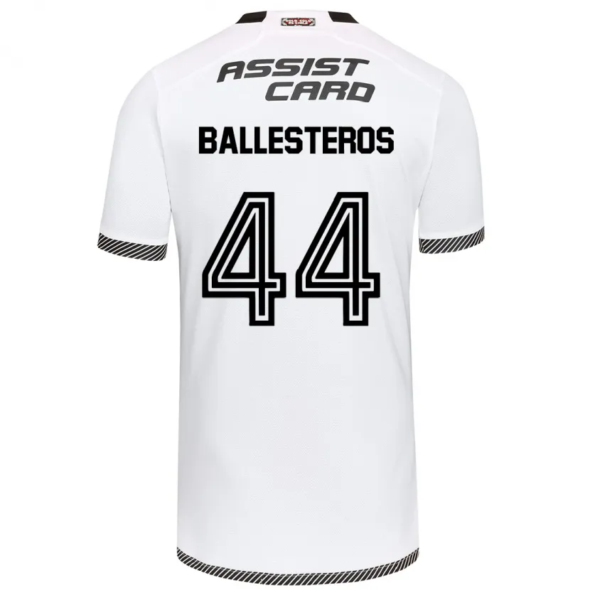 Danxen Dětské Martín Ballesteros #44 Bílý Černý Domů Hráčské Dresy 2024/25 Dres