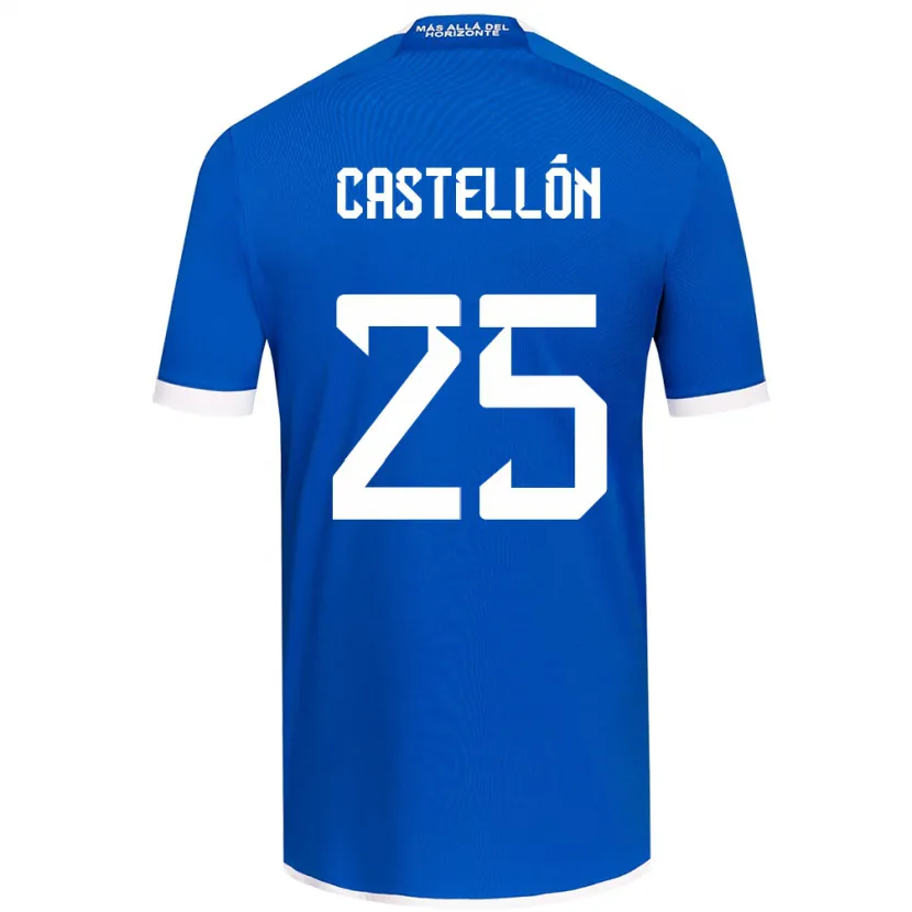 Danxen Dětské Gabriel Castellón #25 Modrá Bílá Domů Hráčské Dresy 2024/25 Dres