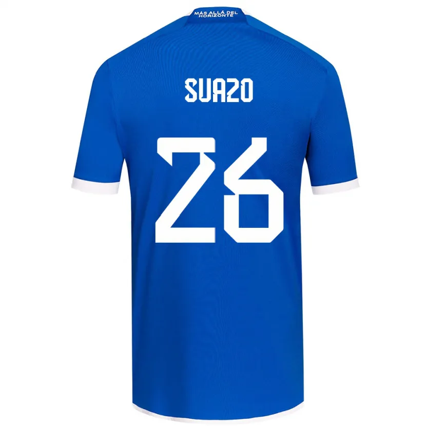 Danxen Dětské Gretzel Suazo #26 Modrá Bílá Domů Hráčské Dresy 2024/25 Dres