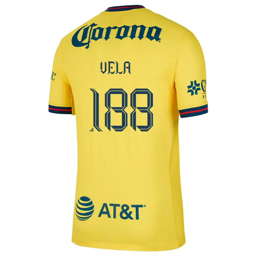 Danxen Dětské Christo Vela #188 Žlutá Modrá Domů Hráčské Dresy 2024/25 Dres