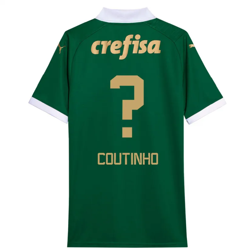 Danxen Dětské Rafael Coutinho #0 Zelená Bílá Domů Hráčské Dresy 2024/25 Dres