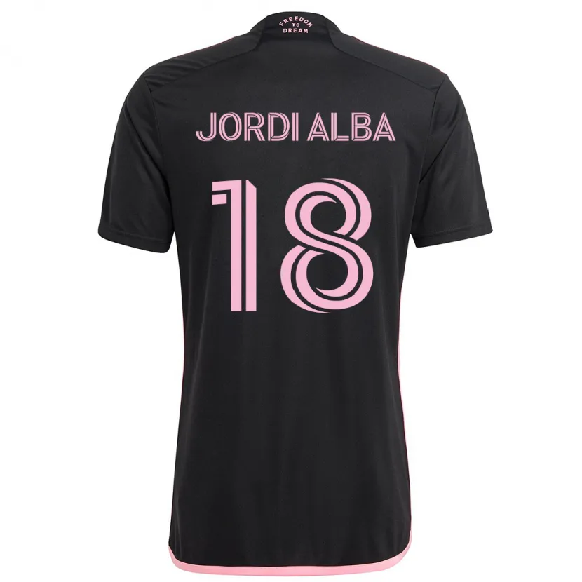 Danxen Dětské Jordi Alba #18 Černá Daleko Hráčské Dresy 2024/25 Dres