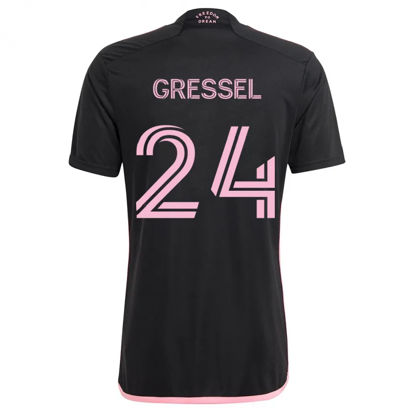 Danxen Dětské Julian Gressel #24 Černá Daleko Hráčské Dresy 2024/25 Dres