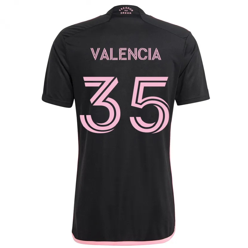 Danxen Dětské Felipe Valencia #35 Černá Daleko Hráčské Dresy 2024/25 Dres