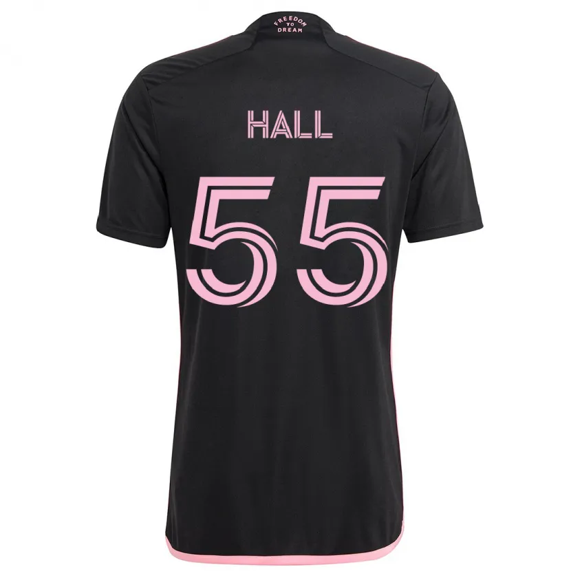 Danxen Dětské Tyler Hall #55 Černá Daleko Hráčské Dresy 2024/25 Dres