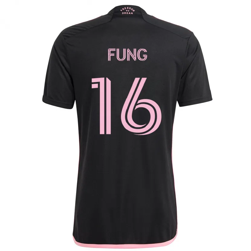 Danxen Dětské Victor Fung #16 Černá Daleko Hráčské Dresy 2024/25 Dres