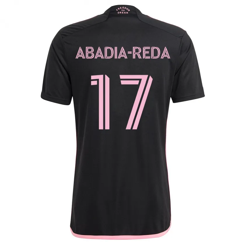 Danxen Dětské Ezequiel Abadia-Reda #17 Černá Daleko Hráčské Dresy 2024/25 Dres