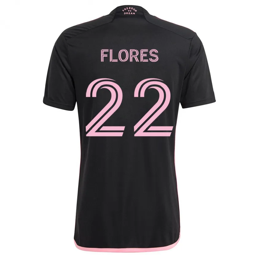 Danxen Dětské Alejandro Flores #22 Černá Daleko Hráčské Dresy 2024/25 Dres