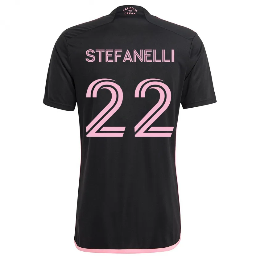 Danxen Dětské Nicolás Stefanelli #22 Černá Daleko Hráčské Dresy 2024/25 Dres