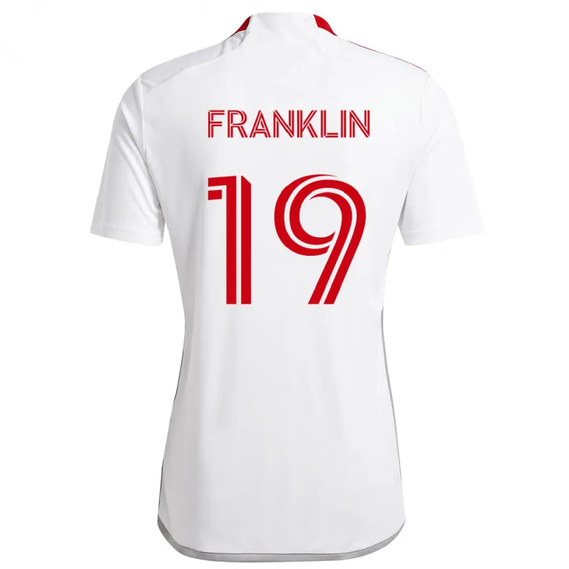 Danxen Dětské Kobe Franklin #19 Bílá Červená Daleko Hráčské Dresy 2024/25 Dres