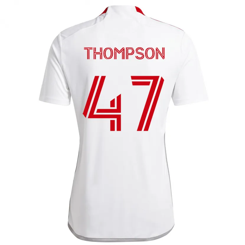 Danxen Dětské Kosi Thompson #47 Bílá Červená Daleko Hráčské Dresy 2024/25 Dres