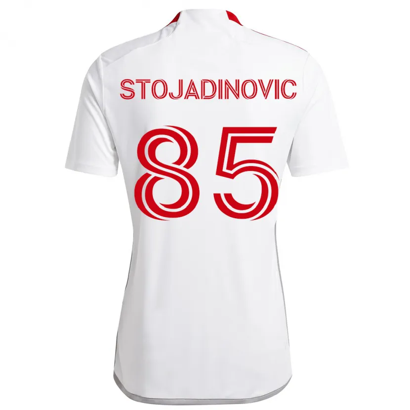 Danxen Dětské Marko Stojadinovic #85 Bílá Červená Daleko Hráčské Dresy 2024/25 Dres