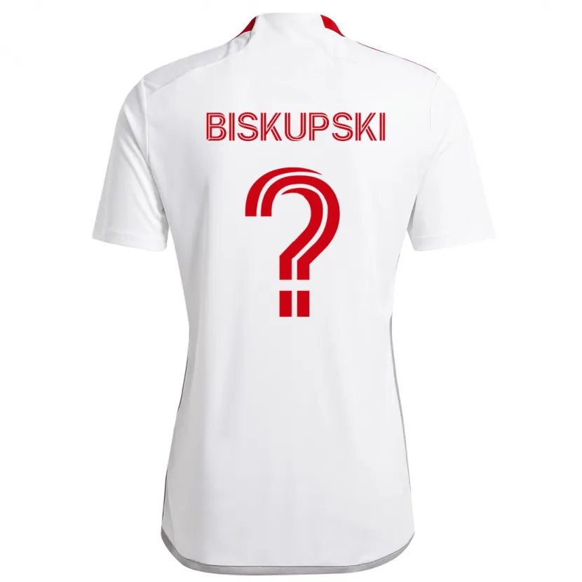 Danxen Dětské Philip Biskupski #0 Bílá Červená Daleko Hráčské Dresy 2024/25 Dres