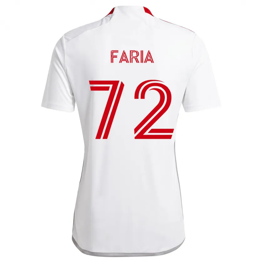 Danxen Dětské Jordan Faria #72 Bílá Červená Daleko Hráčské Dresy 2024/25 Dres